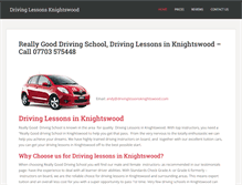 Tablet Screenshot of drivinglessonsknightswood.com